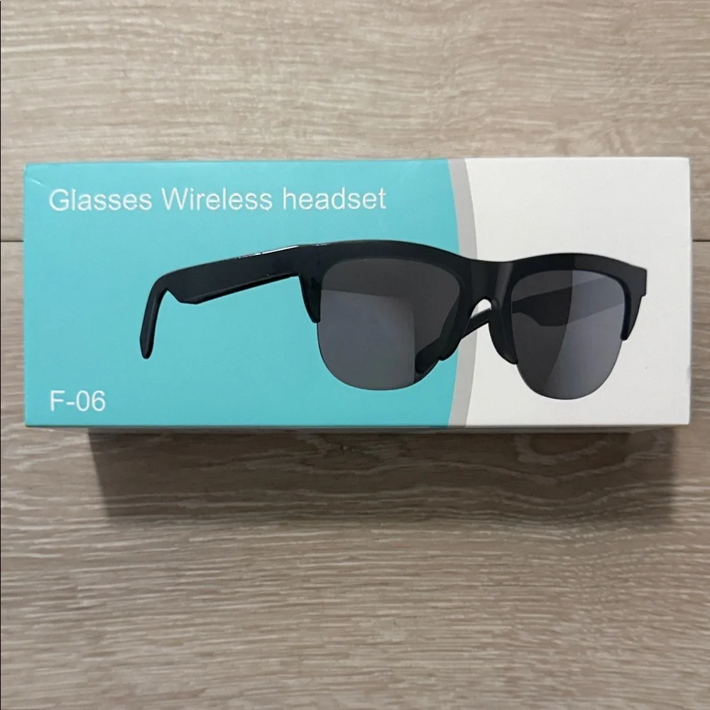 F-06 Black Glasses Wireless Headset